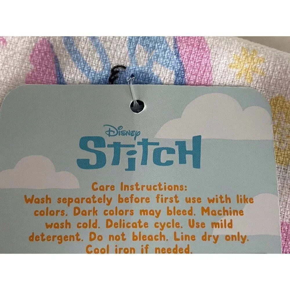 2 Pack Disney Stitch Hand Kitchen Towels Easter Eggs Spring 16 X 26” NEW‎